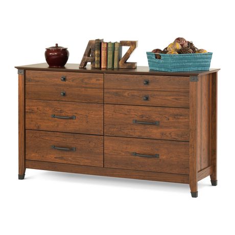 Child Craft Redmond 6 Drawer Double Dresser Coach Cherry