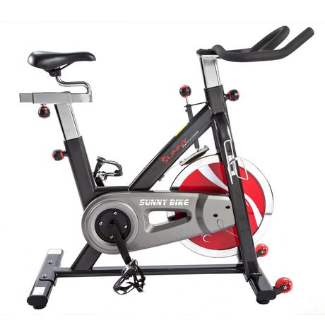 Vélo de cyclisme d'intérieur à entraînement par courroie SF-B1002 de Sunny Health & Fitness
