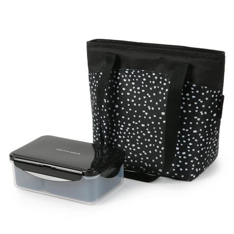 polka dot lunch tote