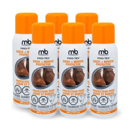 M&B Suede + Nubuck Protector 6PK - 300g/10.5oz, Maximum Protection Against Water, Soil & Stains