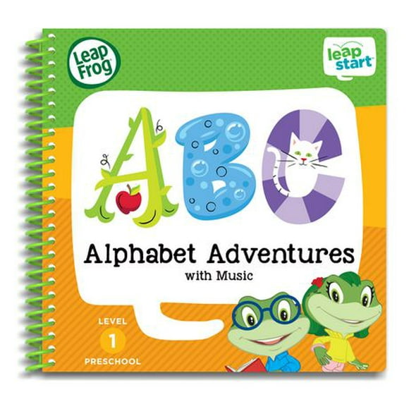 LeapFrog LeapStart 3D Preschool Activity Book (Level 1): Alphabet Adventures with Music - English Version, 2 to 4 years