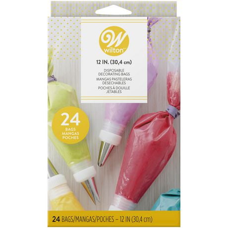 Wilton 12-Inch Disposable Decorating Bags, Decorating Bags, 24-count