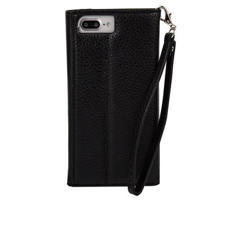Case-Mate Leather Wristlet Folio Case for iPhone 6s/7/8 in Black