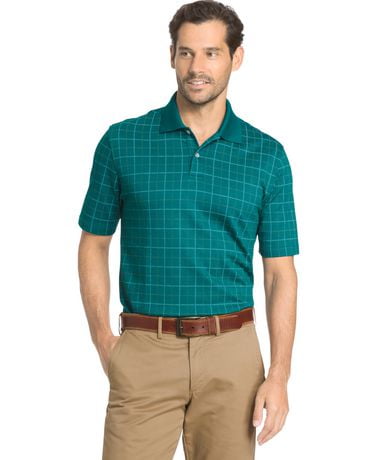 arrow windowpane polo shirt