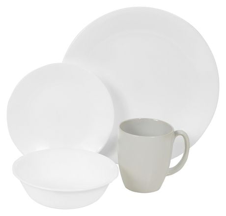 Corelle® Winter Frost White Dinnerware Set 16pc | Walmart Canada