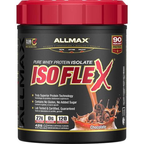 Allmax ISOFLEX Pure Whey Protein Isolate Chocolate Powder, 425 g Isolate Protein powder