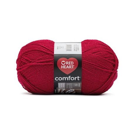 Red Heart Comfort Yarn (340 g/12 oz), Red Shimmer, Versatile large yarn