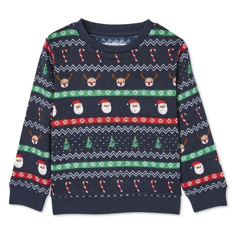George Toddler Boys' Holiday Fair Isle Hacci Sweater | Walmart Canada