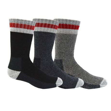 Chaussettes thermiques en laine Pathfinder par Kodiak pour hommes en paq. de 3