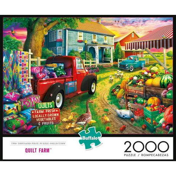 Buffalo Games - Art & Photo - Quilt Farm - 2000 Piece Jigsaw Puzzle