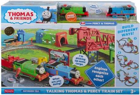 Thomas & Friends Talking Thomas & Percy Train Set - English Edition ...