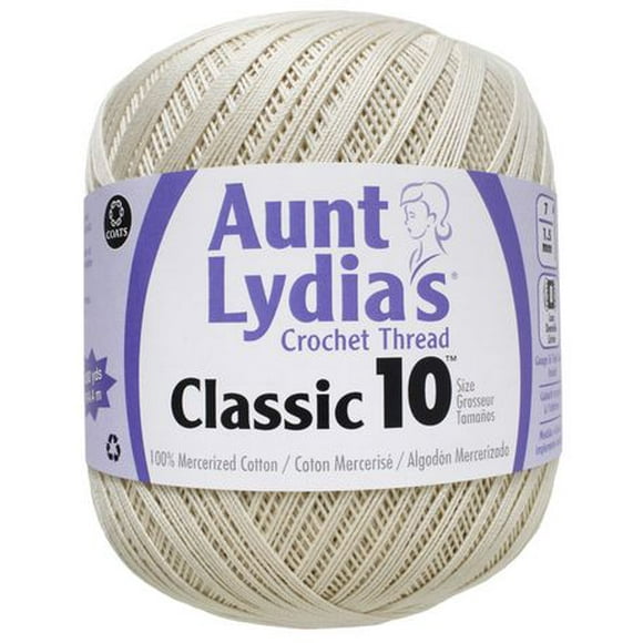Aunt Lydia's® Classic™ Cotton Crochet Thread, 1000 Yards Size 10