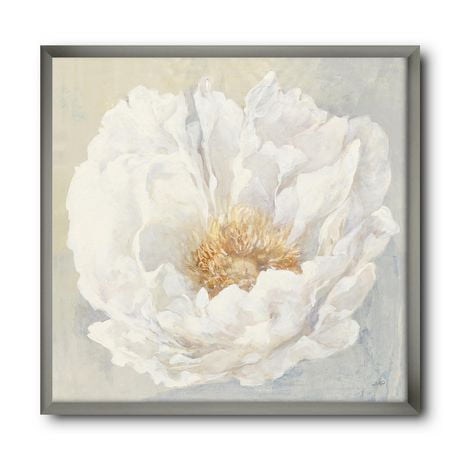 Designart White Serene Peony Framed Wall Art | Walmart Canada