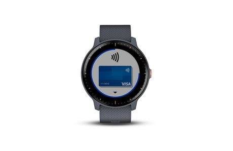 garmin vivoactive 3 music granite blue with rose gold