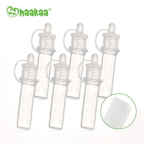 haakaa Silicone Colostrum Collector of 6 X 4ml pack + Storage Case