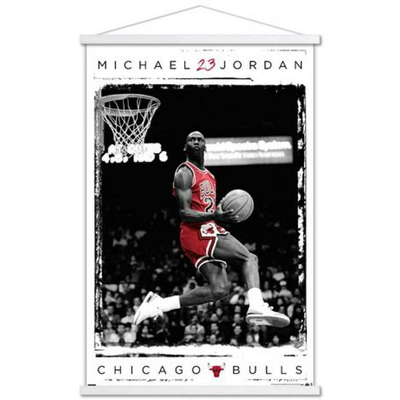 Michael Jordan - Dunk Wall Poster, 14.725" x 22.375" Framed