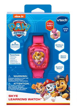 paw patrol vtech learning watch