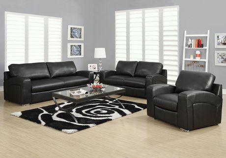 Monarch Specialties Bonded Leather Sofa | Walmart Canada