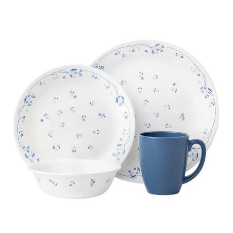 Corelle® Provincial Blue Dinnerware Set 16pc | Walmart Canada