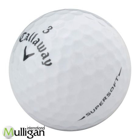 Mulligan - 12 balles de golf récupérées Callaway Supersoft 5A, Blanc