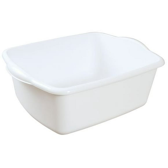 Sterilite 11.4 Liter White Dishpan, 11.4 Liter