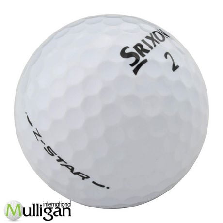 Mulligan - 12 balles de golf récupérées Srixon Z-Star 5A, Blanc