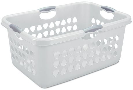 white laundry basket large