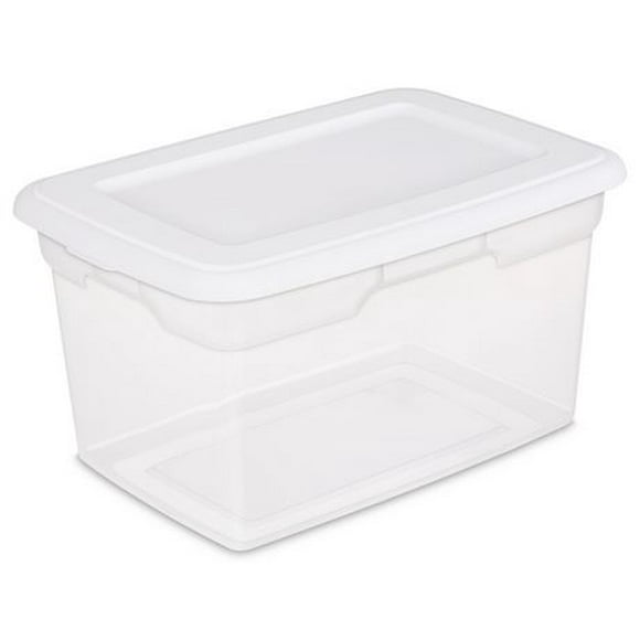 Sterilite 18.9 Liter White Storage Box, 18.9 Liter