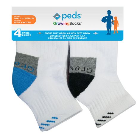 Growing Socks by Peds 4pk Low Cut Sock | Walmart Canada