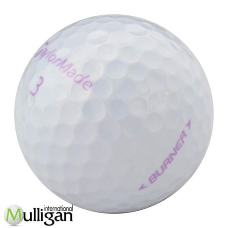 Mulligan - 12 Taylormade Burner - Lady 5A Recycled Used Golf Balls, White