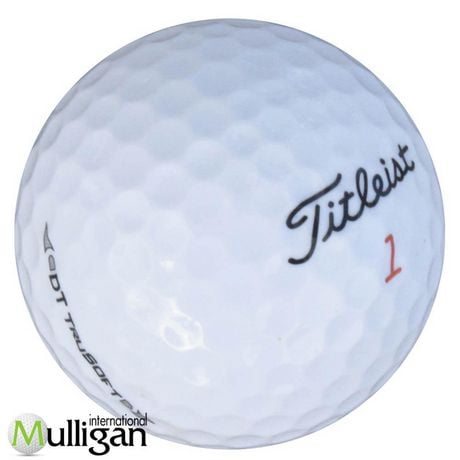 Mulligan - 12 balles de golf récupérées Titleist DT Trusoft 5A, Blanc