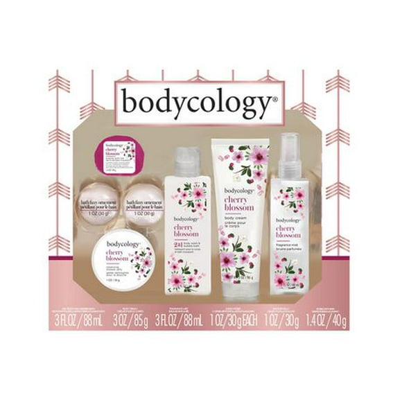 Bodycology Ensemble-cadeau des fêtes de 7 produits au parfum de Cherry Blossom