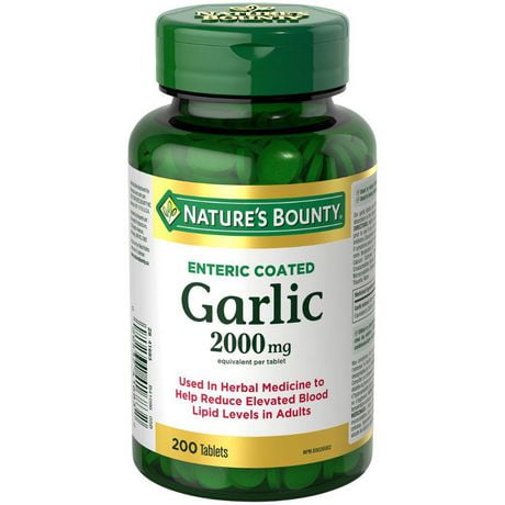 Nature's Bounty Odorless Garlic 2000mg, 200 Softgels