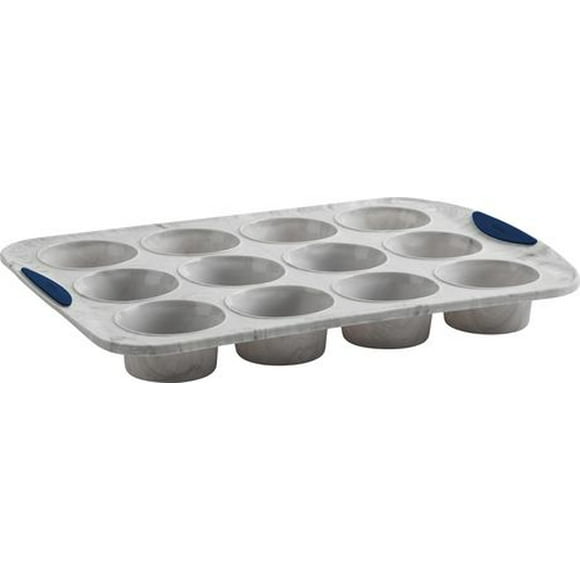 TRUDEAU MAISON 12CT MUFFIN PAN MARBLE