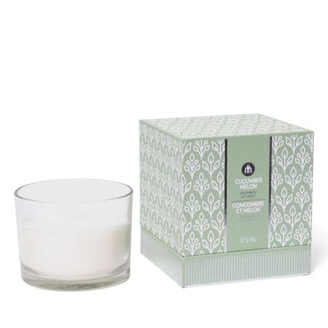 hometrends Cucumber Melon Fragranced Soy Candle | Walmart Canada