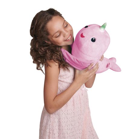 Details about   fingerlings® hugs™ Pink narwhal interactive plush toy rachael 