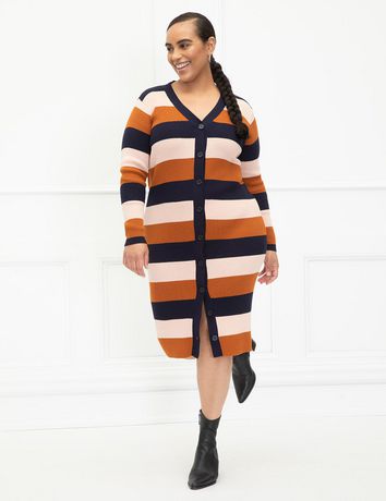 eloquii striped dress