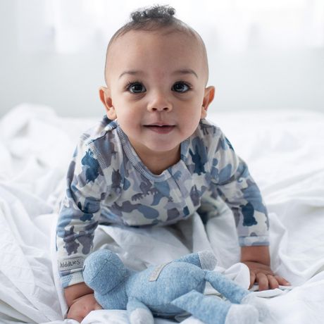 Juddlies Designs Collection Raglan Biologique Hochet Bleu Denim Moose Bebe Nourrisson Enfant En Bas Age Unisexe Cadeau De Naissance Peluche Lavable En Machine Walmart Canada