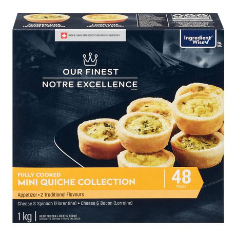 Our Finest Frozen Mini Quiche CollectionAppetizers | Walmart Canada