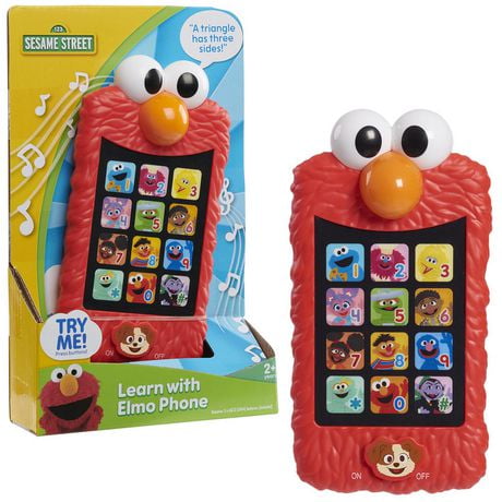 Téléphone pour Faire Semblant d'Apprentissage avec Elmo de Sesame Street, Jouet Educatif et d'Apprentissage Téléphone pour Elmo