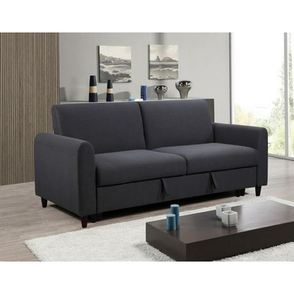 Logan 3-Seater Sofa Bed, Dark Grey