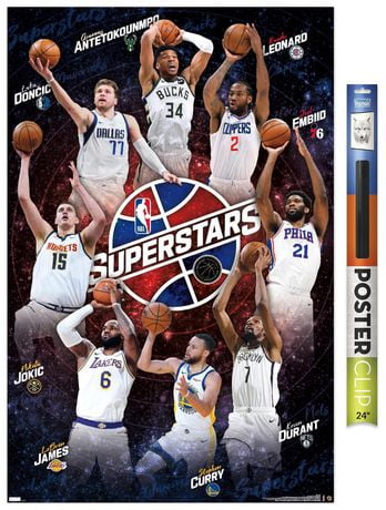 NBA League - Superstars 21 Wall Poster, 22.375