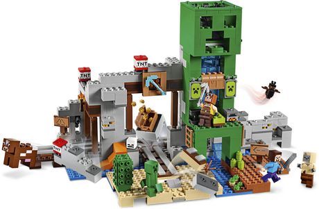 Lego Minecraft The Creeper Mine Toy Building Kit 4 Piece Walmart Canada