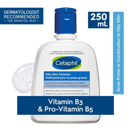 Cetaphil Oily Skin Cleanser | Gentle Foaming Daily Facial Cleanser | Ideal Face Wash for Sensitive, Combination to Oily Skin | Dermatologist Recommended, 250ml