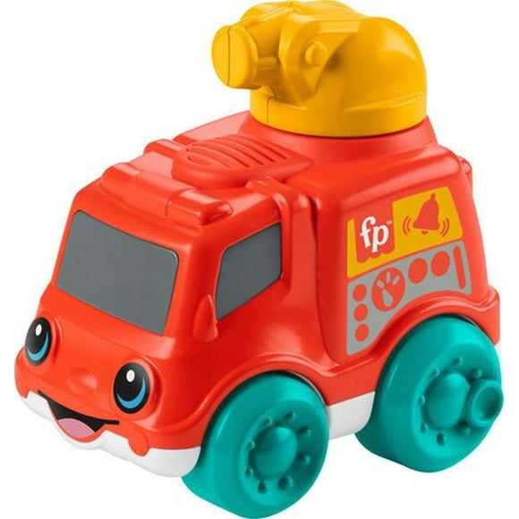Fisher-Price Camion de pompiers sonore, jouet à pousser pour bébés