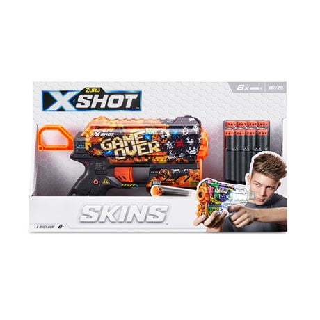 X-Shot Skins Flux Dart Blaster (8 Darts) 
