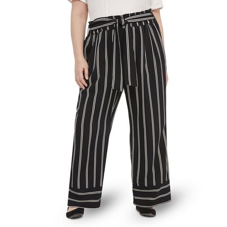 george paperbag pant waist leg wide plus