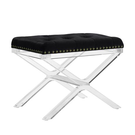 acrylic leg vanity stool