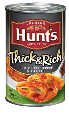 Hunt S Thick Rich Spicy Red Pepper Chilies Premium Pasta Sauce Walmart Canada