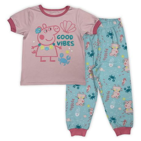Peppa Pig L'ensemble de pyjama 2 pièces pour Toddler Tailles 2T à 5T